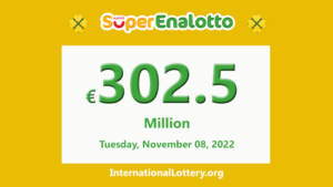 2022年11月5日的SuperEnalotto彩票结果 – 头奖为3.025
